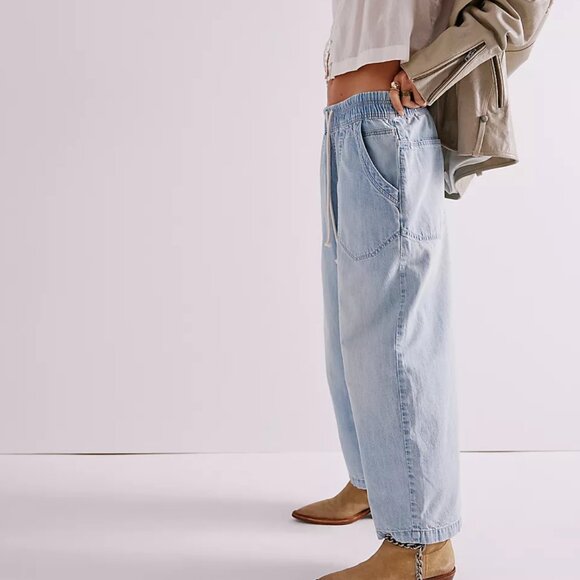 We The Free Easy Peasy Pull-On Jeans Color: Piece Of Cake - Picture 4 of 4